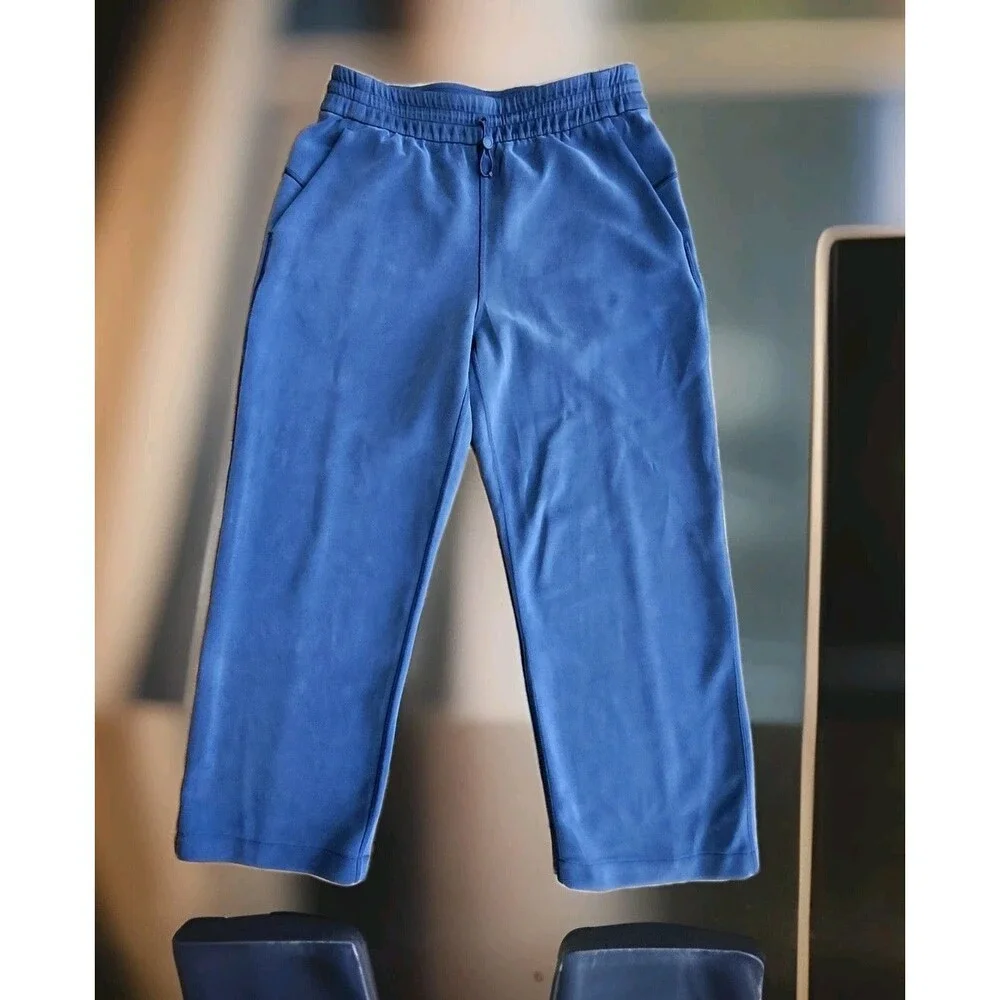 Lululemon Softstreme High Rise Regular Navy Pants Straight Leg Size 6